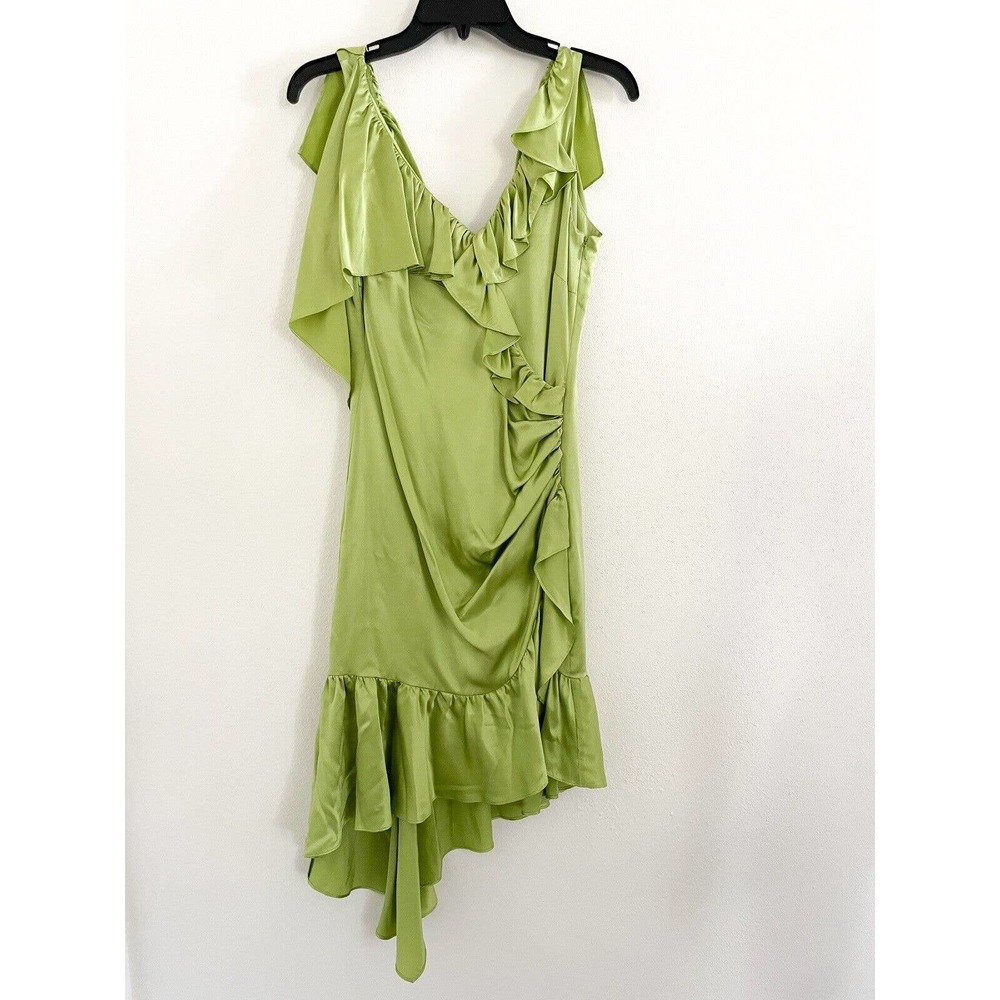 CINQ A SEPT Petunya Tiered Ruffle Dress Silk in Prickly Pear Size 0